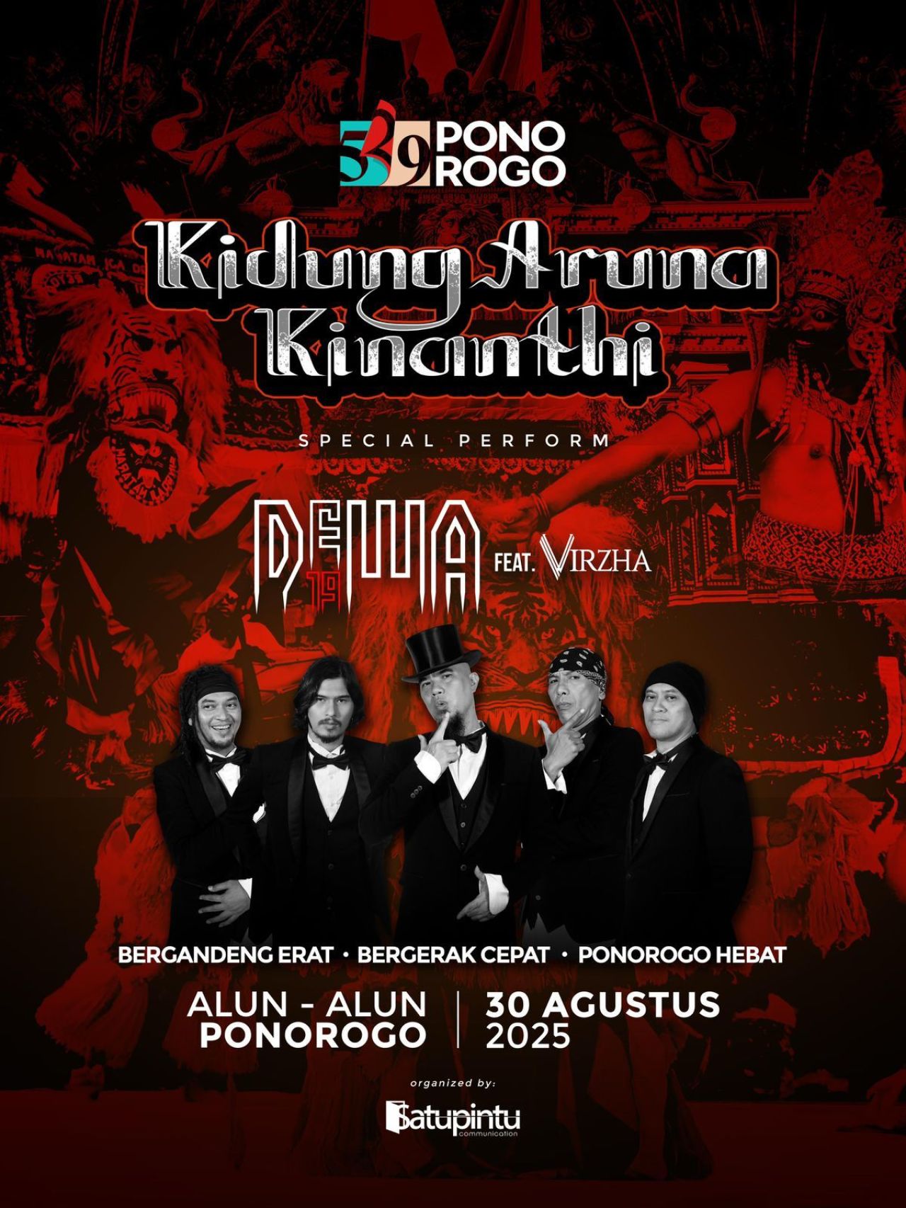 Pamflet HUT Ke 529 Ponorogo bersama Dewa 19