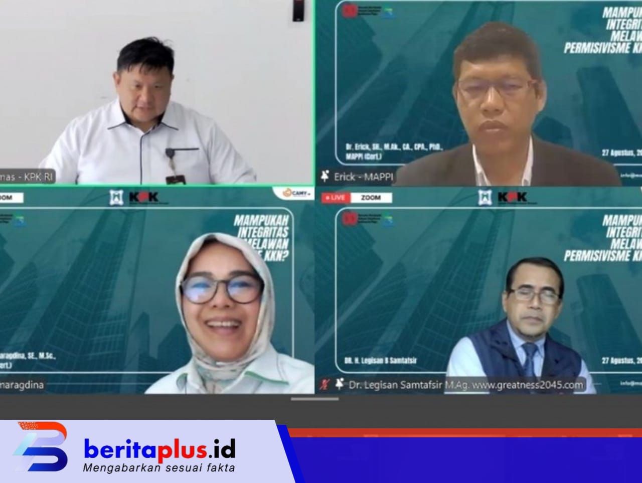Webinat Seminar Nasional bersama Masyarakat Profesi Penilai Indonesia (MAPPI)
