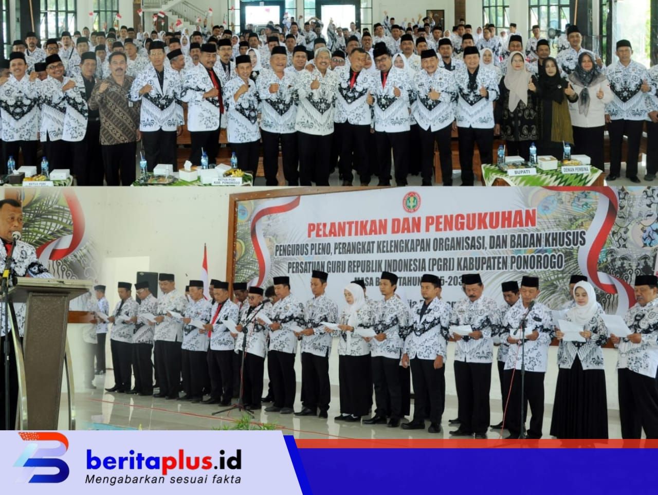 PGRI Ponorogo Lantik 116 Pengurus, Tegaskan Komitmen Majukan Pendidikan