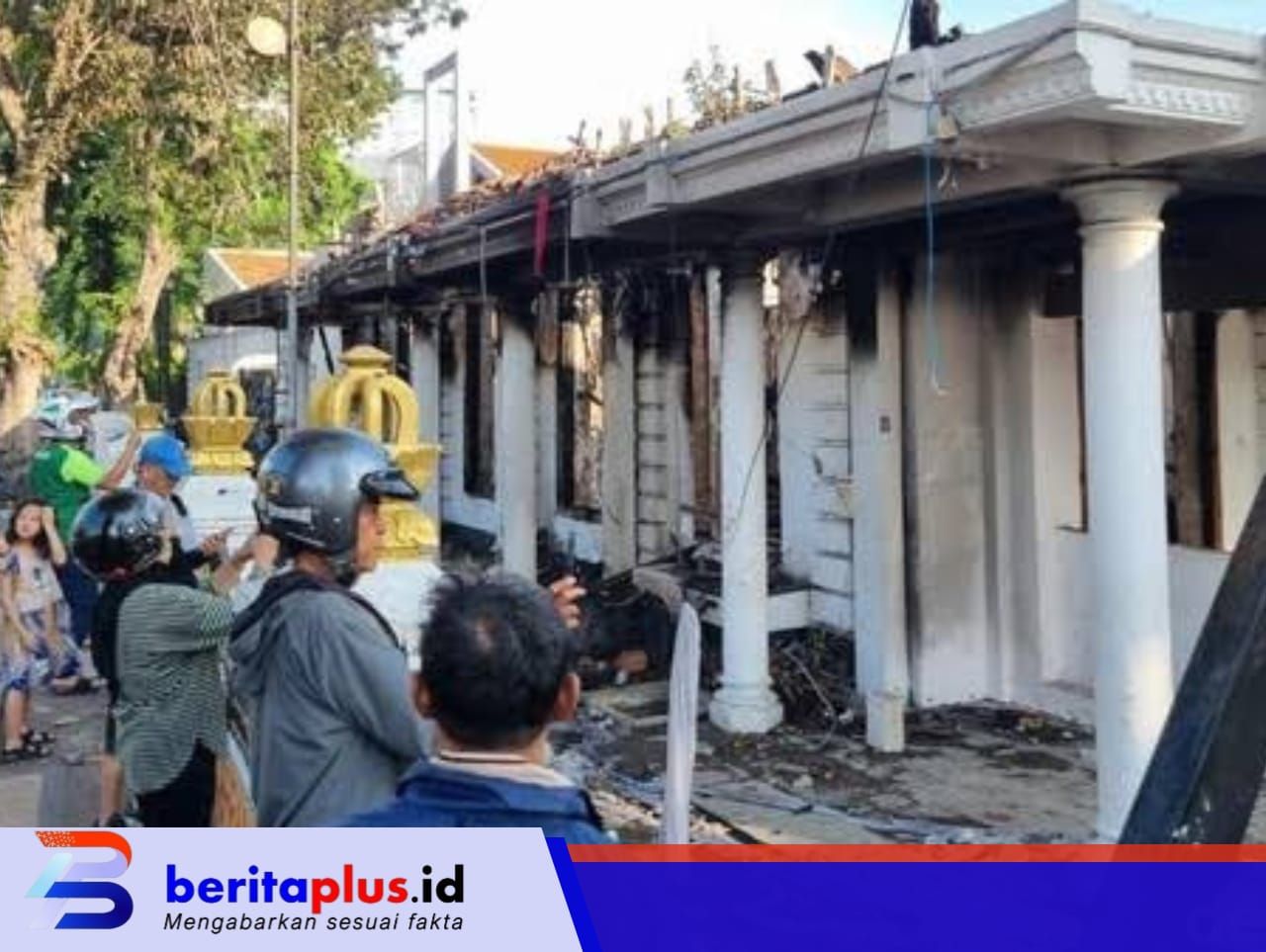 Kondisi Gedung Grahadi Pasca Kerusuhan (ist)