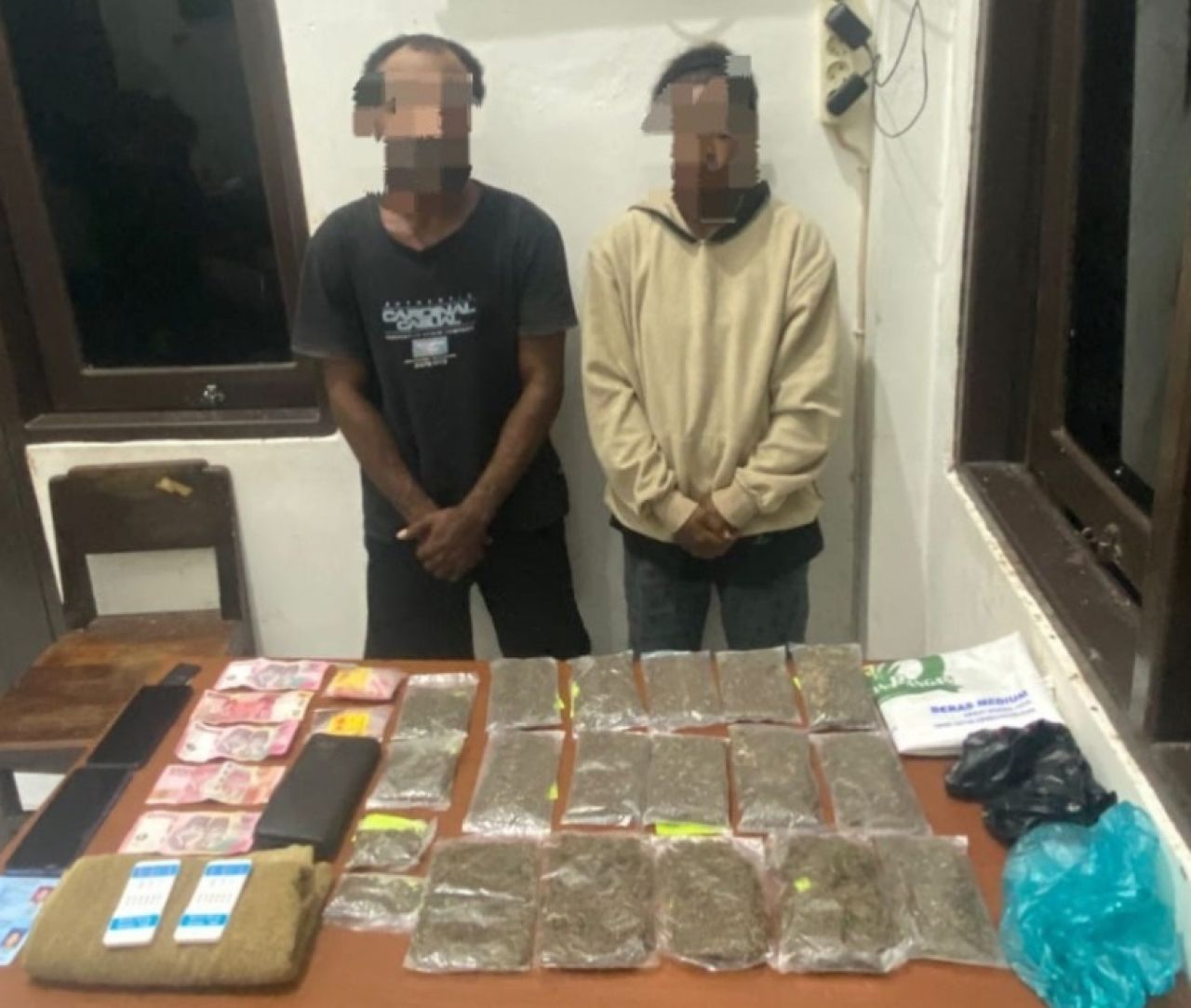 Kasat Narkoba Pimpin Penangkapan Bandar Ganja di Pantai Kelapa Satu