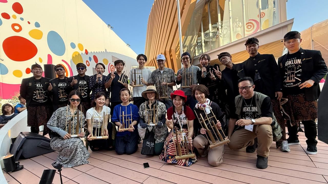 Pertamina Patra Niaga Lestarikan Budaya Nusantara, Bawa Musik Angklung ke Osaka Jepang