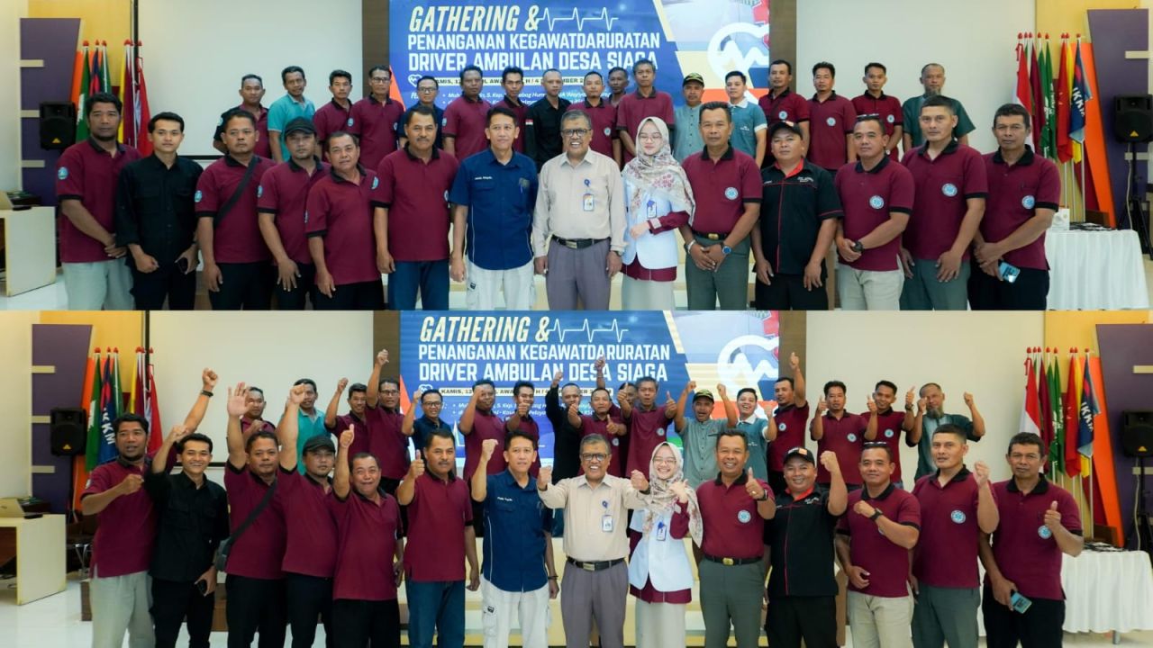 RSUA Ponorogo Tingkatkan Layanan, Driver Ambulans Desa Siaga Ikuti Gathering