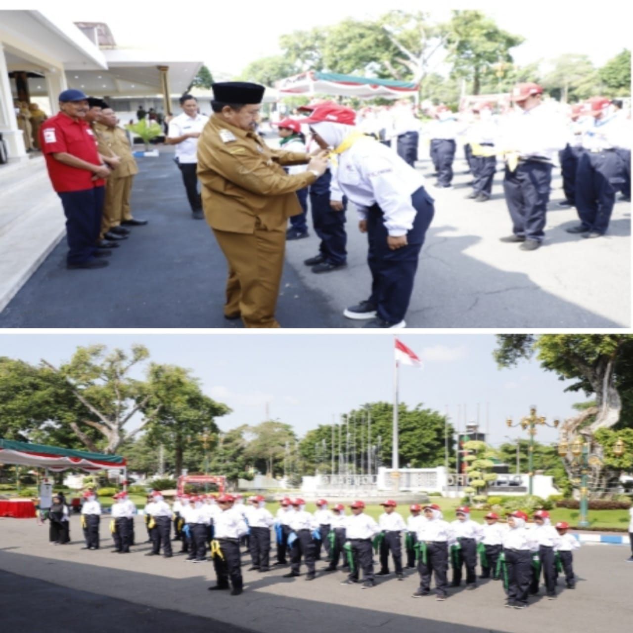 Bupati Jombang Lepas Kontingen PMR ke Jumbara Jatim 2025