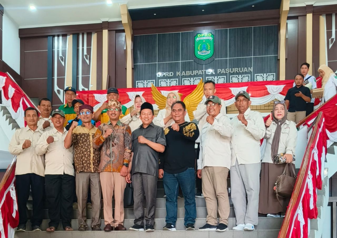 DPD Tani Merdeka Pasuruan Raya usai audensi bersama Komisi II DPRD Kabupaten Pasuruan