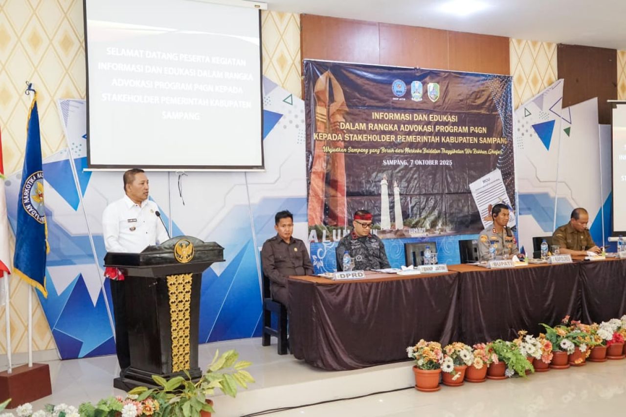 Bupati Sampang Buka Kegiatan Advokasi P4GN, Ajak Masyarakat Bersatu Lawan Narkoba