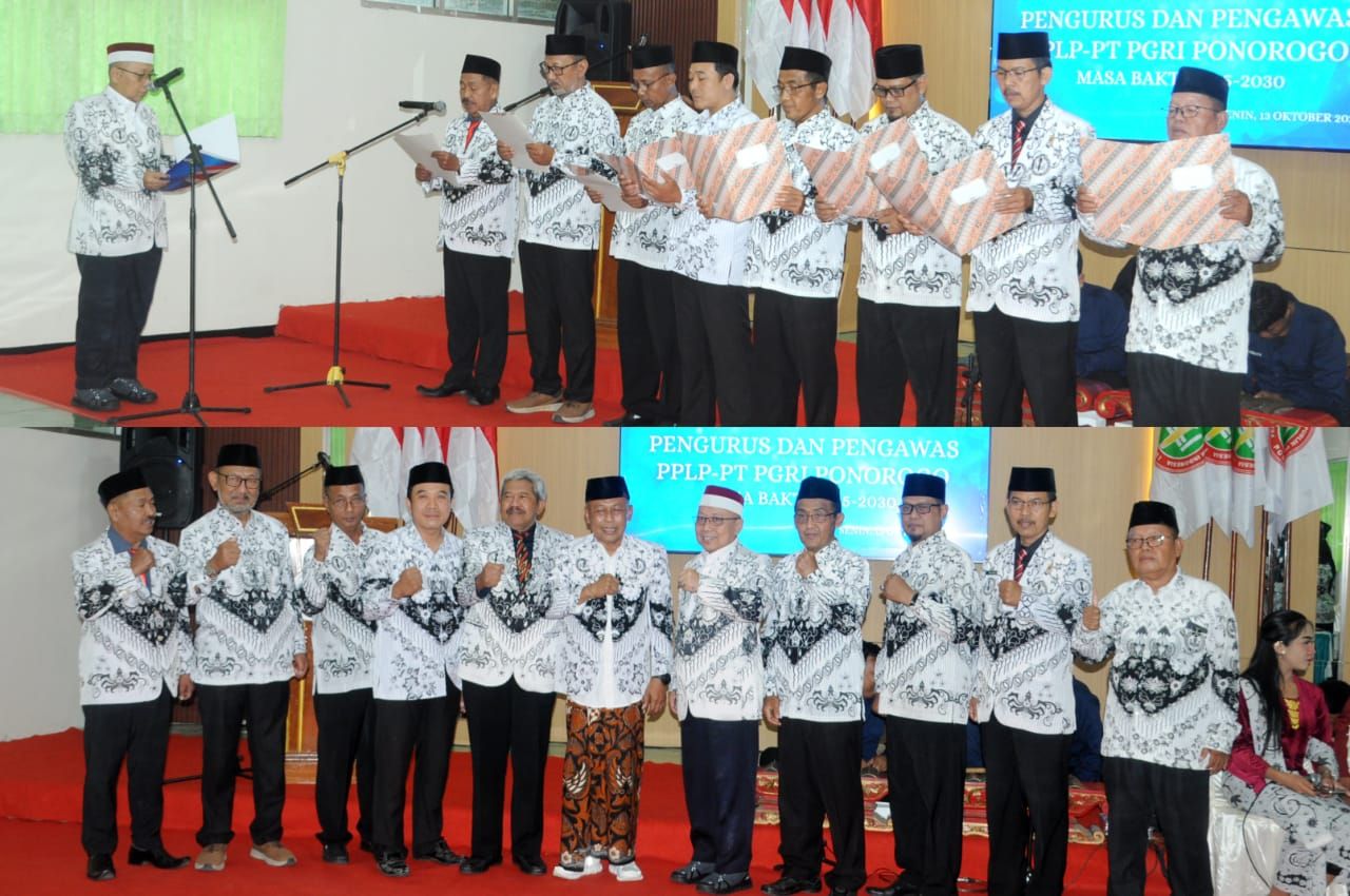 Dr. H. Sumani, M.Pd Resmi Dilantik Sebagai Ketua PPLP-PT PGRI Ponorogo Masa Bakti 2025–2030