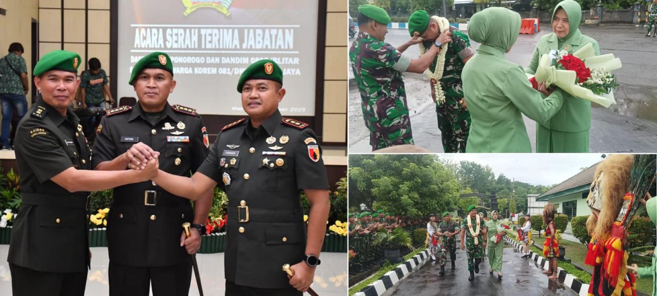 Sertijab Dandim 0802, Selamat Jalan Letkol Inf Dwi Soerjono, Selamat Datang Letkol Arh Farauk Saputra, S.Sos.