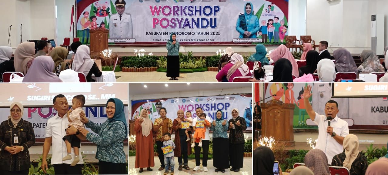 Dinkes Ponorogo Gelar Workshop Posyandu 2025, Dorong Sinergi untuk Wujudkan Generasi Emas Sehat dan Cerdas