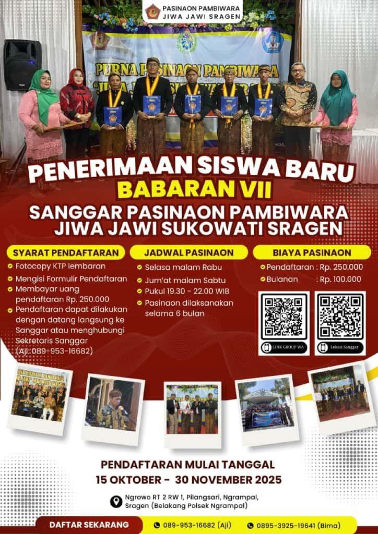 Sanggar Pasinaon Pambiwara Jiwa Jawi Sukowati Buka Pendaftaran Siswa Baru