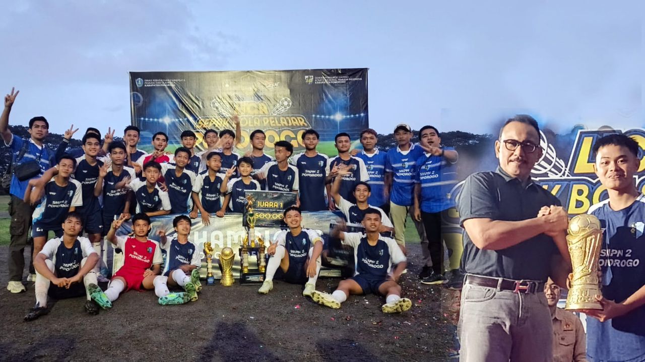 SMPN 2 Ponorogo Raih Juara Liga Sepak Bola Pelajar Tahun 2025