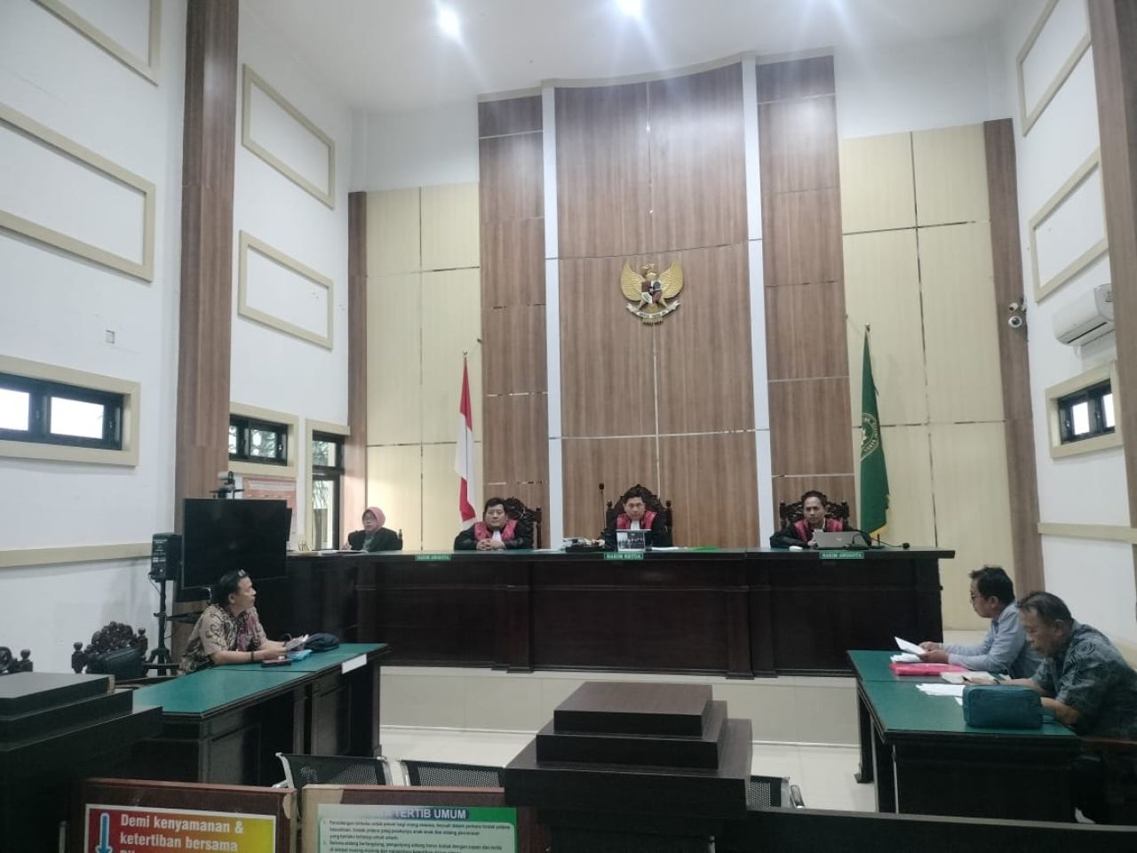 Sidang sengketa lahan seluas 6.800 M2 antara H. Usman melawan H. Fattah di PN Bangil Pasuruan
