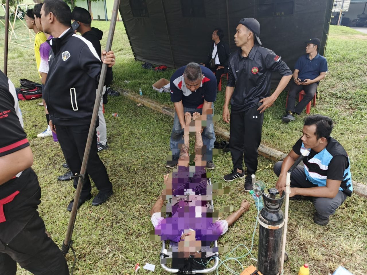 Seorang pemain RMS Gempol Putra ciderai cukup serius namun wasit tetap melanjutkan pertandingan dan berujung WO