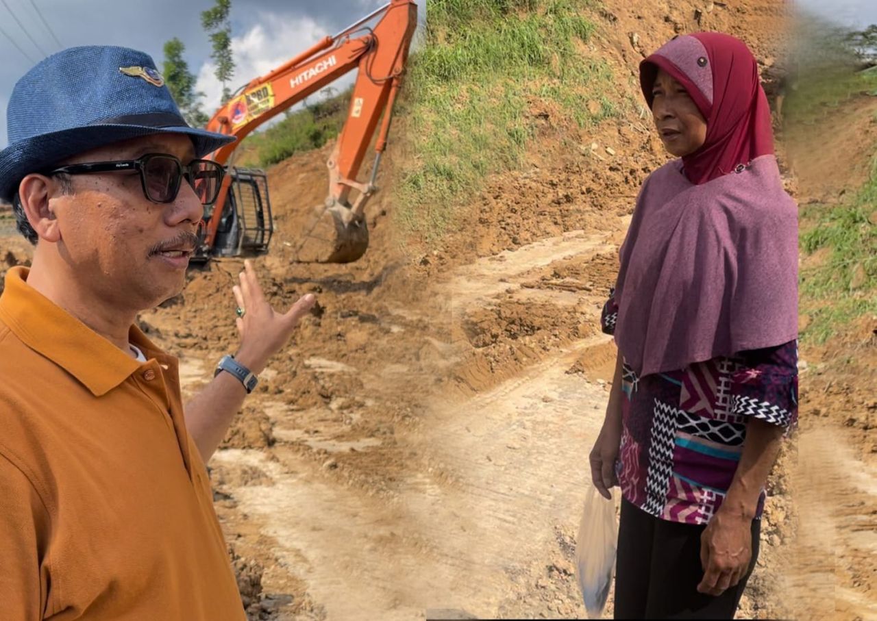 Kang Suli Da’im Kunjungi Lokasi Longsor di Desa Wagir Kidul Kecamatan Pulung