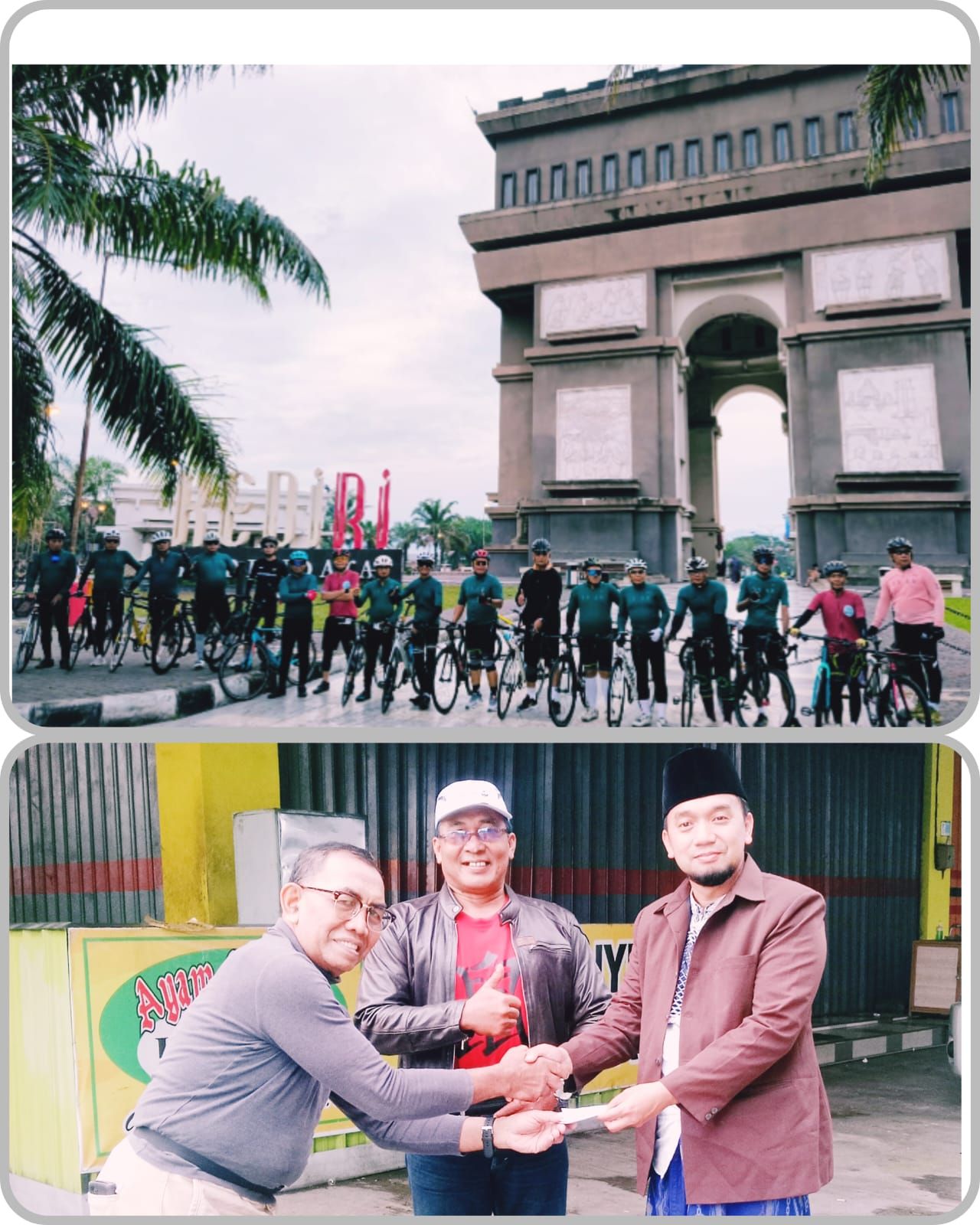 Gowes Berkah, Kades Dan Ketua BPD Ikut Mengawal