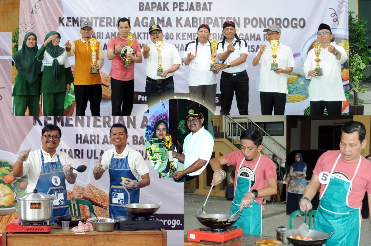 Semarak Lomba Memasak Sayur Bening Peringati HAB Kemenag Ponorogo ke-80