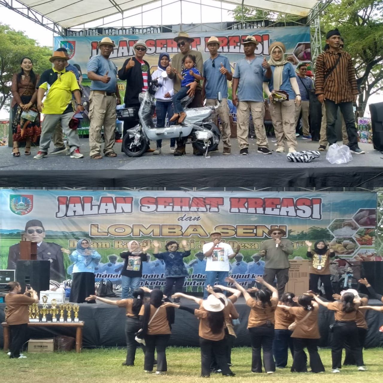 Jalan Sehat Kreasi Dan Lomba Seni Ramaikan Acara Hari Jadi Desa Banjarsari Ke-141