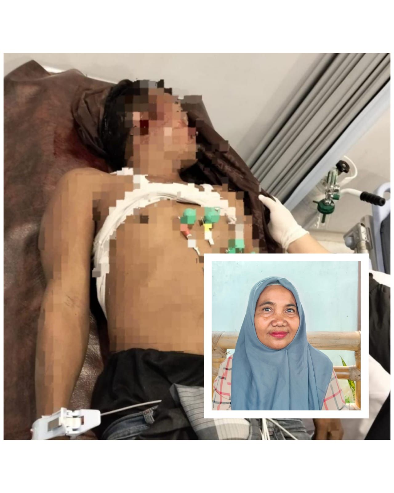 MZ warga Bojonegoro diduga tewas kecelakaan kerja di Ponpes Dalwa III Rembang. Inzet : Dahniar Anisa Ketua LSM LP-KPK Pasuruan