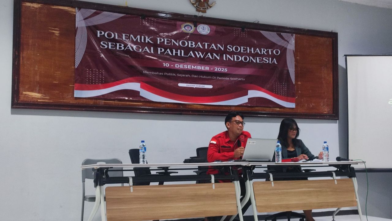 BEM FH UWP Gelar Kajian Polemik Penobatan Soeharto sebagai Pahlawan Nasional