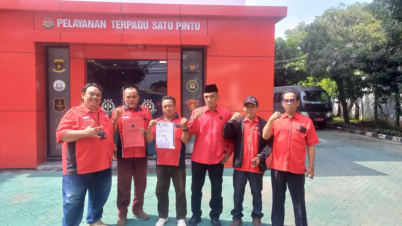 Pengurus PAC PDI P Laporkan Dugaan Penyimpangan Anggaran Banpol Tahun Anggaran 2022-2024 ke Kejari