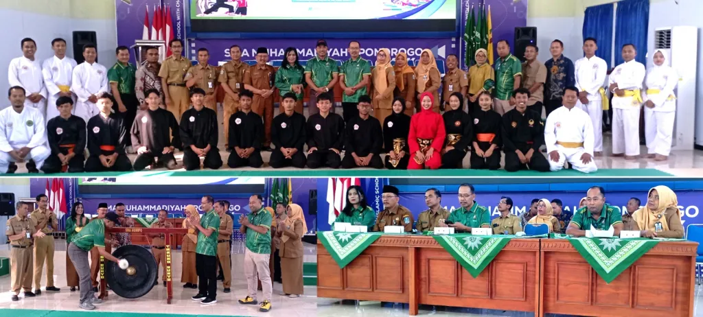 Meriah Pembukaan O2SN di Aula SMA Muhipo Ponorogo Dibuka Kacabdin Wilayah Ponorogo