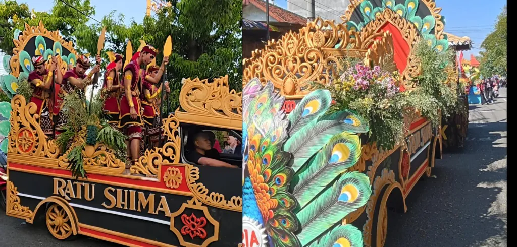 Perankan Ratu Shima di Kirab Pusaka Grebeg Suro 2026, SMKN 1 Jenangan Ponorogo Tampil Memukau