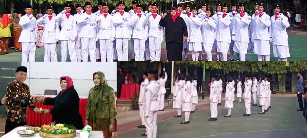 Kado Istimewa, Upacara HUT RI Ke-81 SMPN 5 Ponorogo Hadirkan Paskriba Spenla 