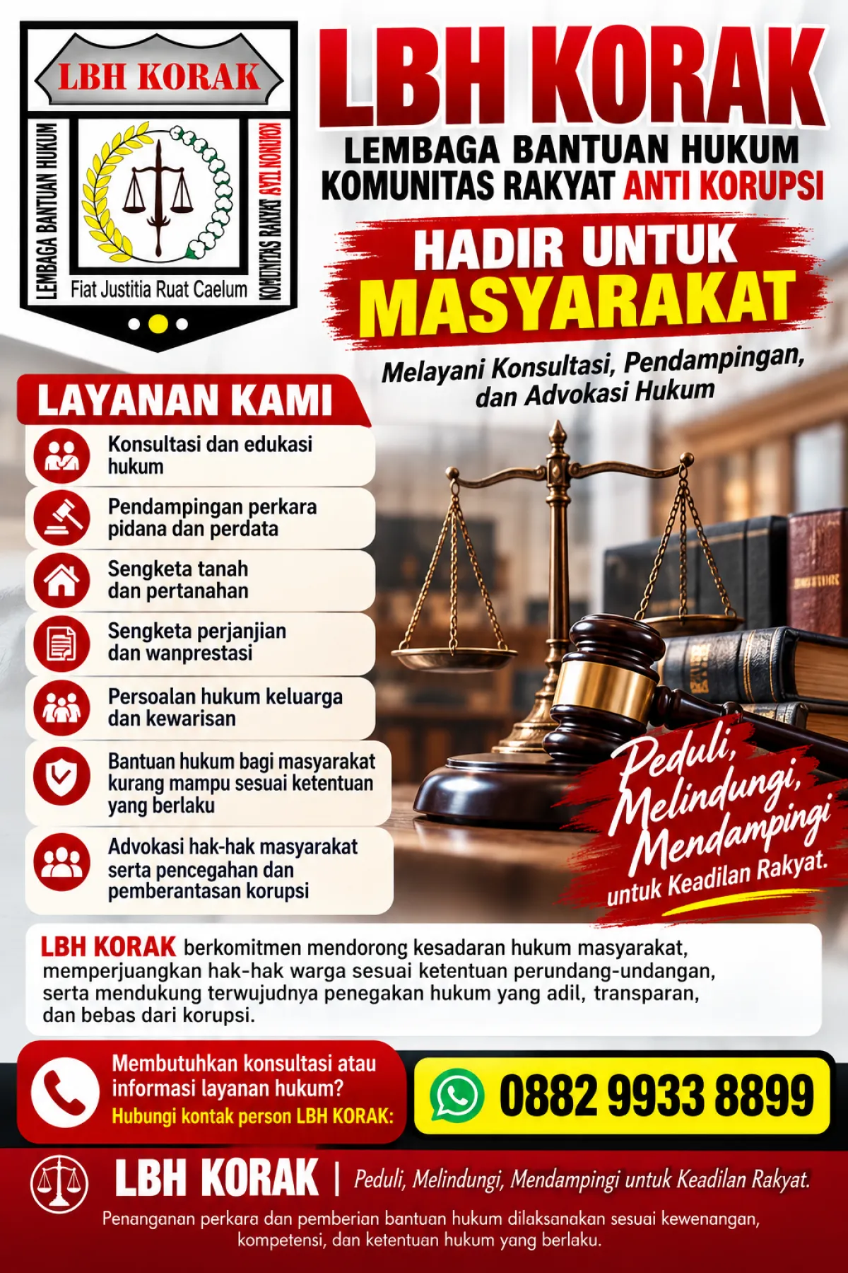 LBH KORAK Tegaskan Komitmen Dampingi Masyarakat dalam Perkara Pidana dan Perdata