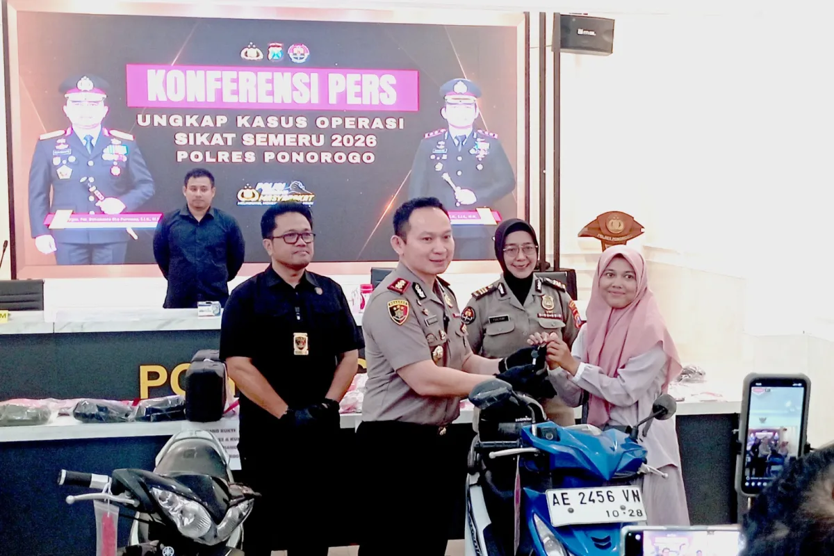 Operasi Sikat Semeru 2026, Polres Ponorogo Ungkap 11 Kasus Kejahatan, 14 Tersangka Diamankan