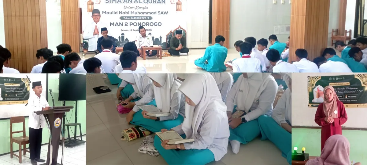 Maulid Nabi di MAN 2 Ponorogo Dikemas Edukatif, Siswa Unjuk Potensi melalui Beragam Perlombaan