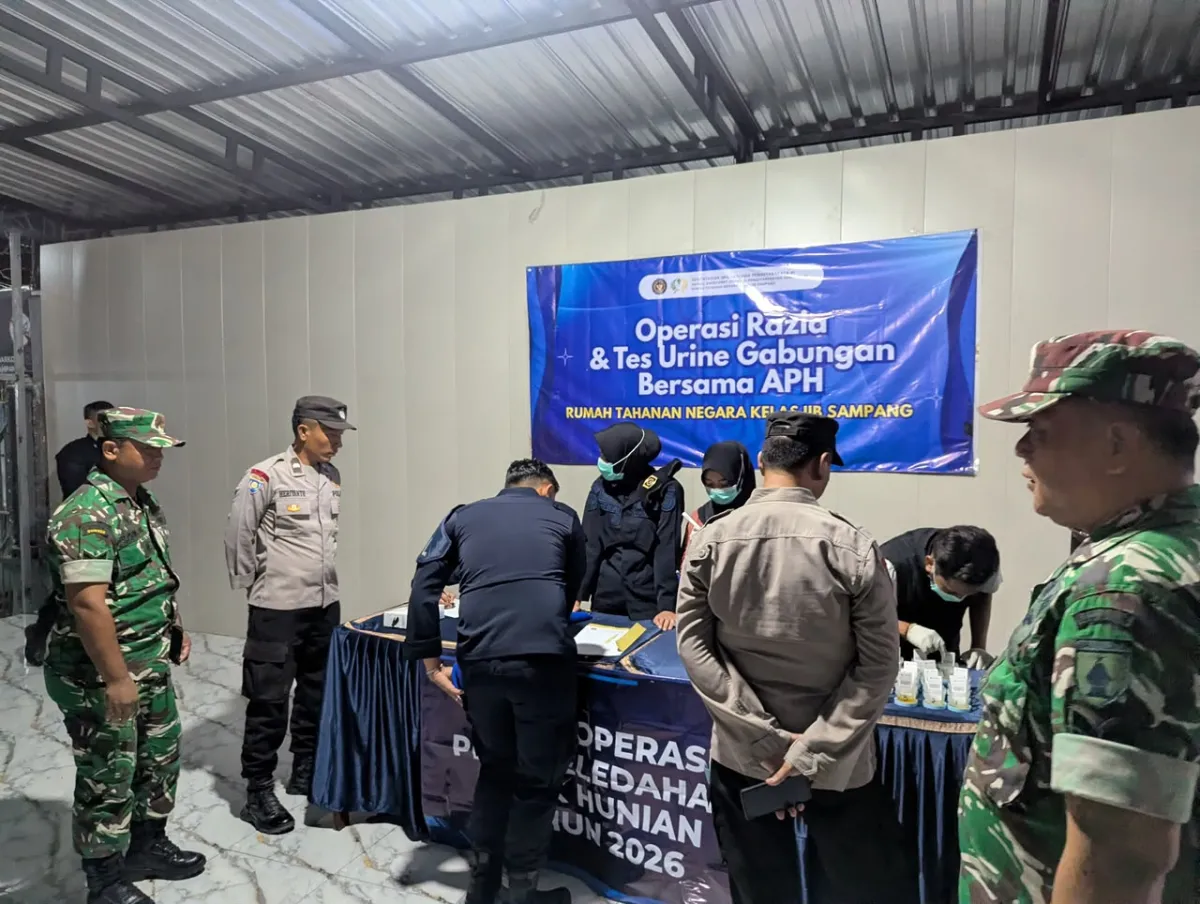 TNI-Polri Razia Rutan Sampang, HP dan Narkoba Tak Ditemukan