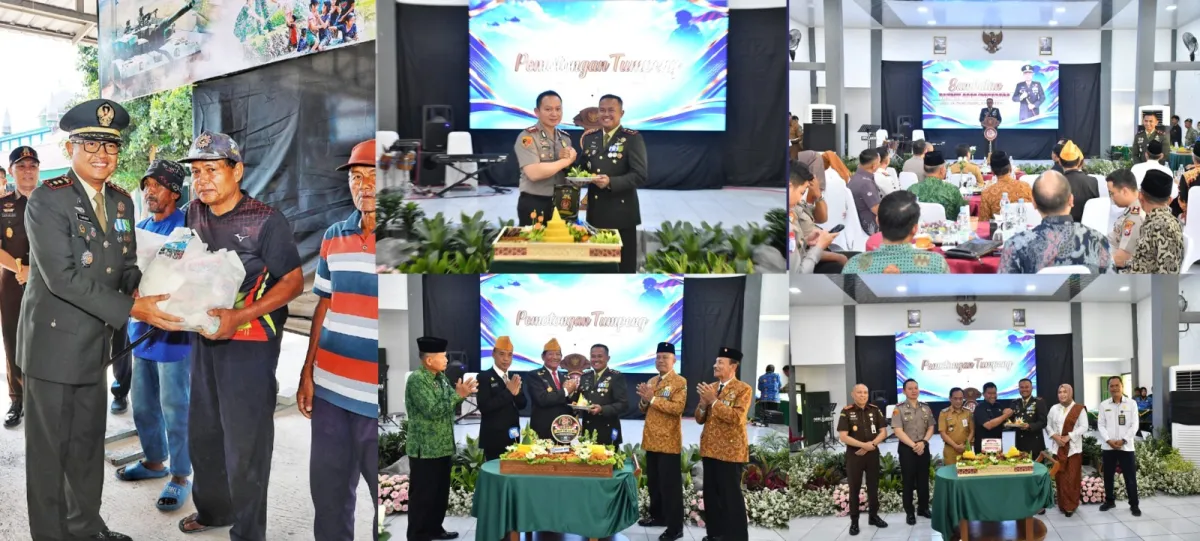 HUT ke-81 TNI, Kodim 0802/Ponorogo Gelar Tasyakuran dan Bagikan 100 Paket Sembako
