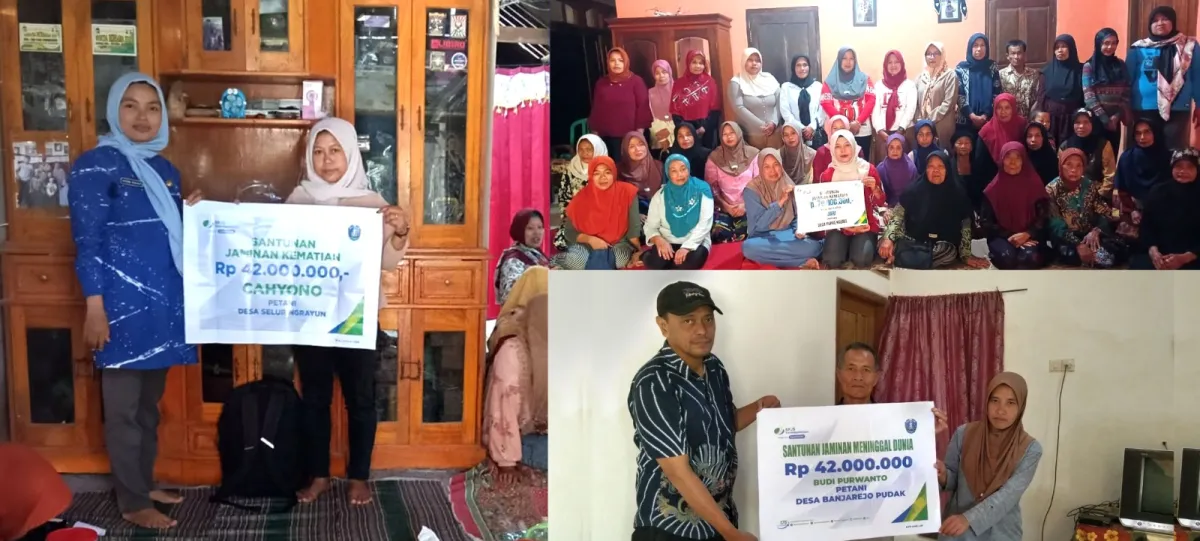 Tiga Ahli Waris KPM PKH Terima Santunan BPJS Ketenagakerjaan Total Rp. 154 Juta