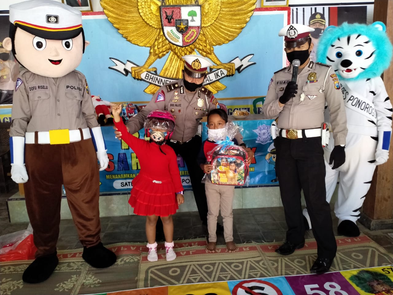 Unit Dikyasa Polres Ponorogo saat Giat Polisi Sahabat Anak