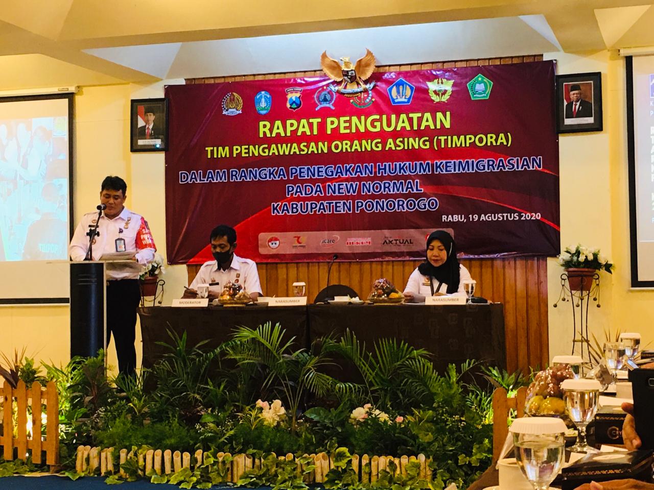 Rapat Penguatan Pengawasan Orang Asing Imigrasi Kelas III Non TPI Ponorogo