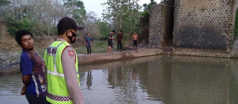 Lokasi korban (K) tenggelam