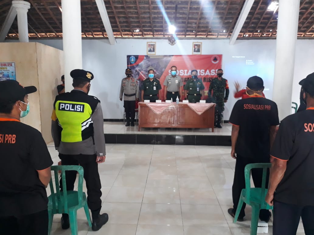 Wakapolsek Slahung IPDA Bambang Semedi Saat Hadiri Sosialisasi Bencana Alam
