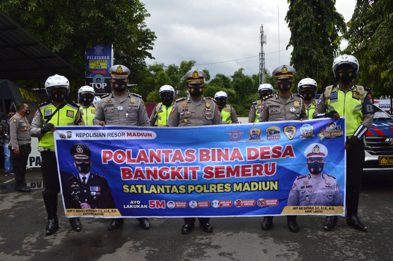 Satlantas Polres Madiun Gelar Polantas Bina Desa Bangkit Semeru