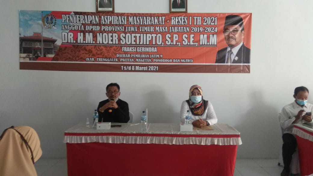 Reses Anggota DPRD Jatim, Noer Soetjipto Serap Aspirasi Warga Jenangan