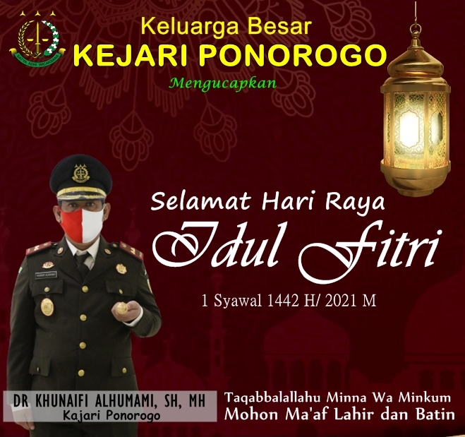 Kajari Ponorogo Dr. Khunaifi Alhumami SH. MH