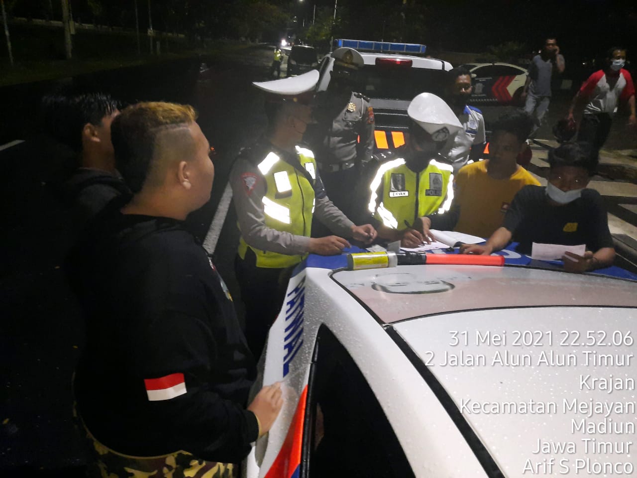 Himbauan kepada sejumlah komunitas kendaraan bermotor untuk tidak melakukan balapan liar dan menggunakan knalpot brong