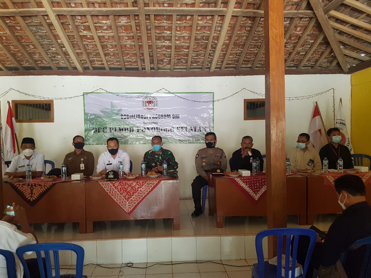 Jajaran DPC PLMDH, Forpimka, kepala desa dan BNI