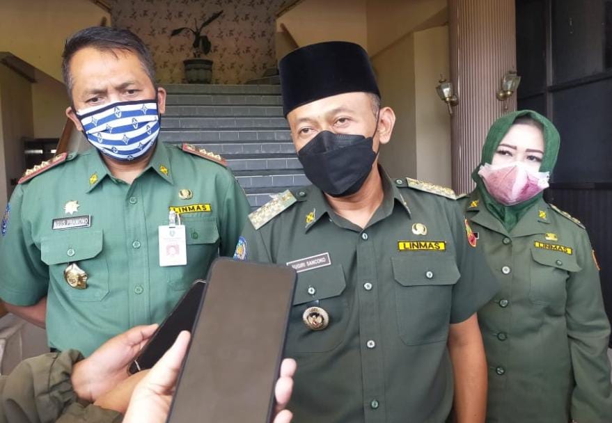 Bupati Ponorogo Sugiri Sancoko. ,Wakil Bupati Ponorogo, Lisdyarita dan Sekretaris Daerah Kabupaten Ponorogo