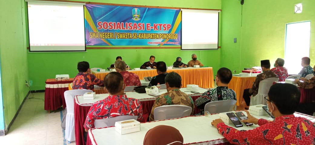 Cabang Dinas Pendidikan Ponorogo Saat Sosialisasi EKTSP 