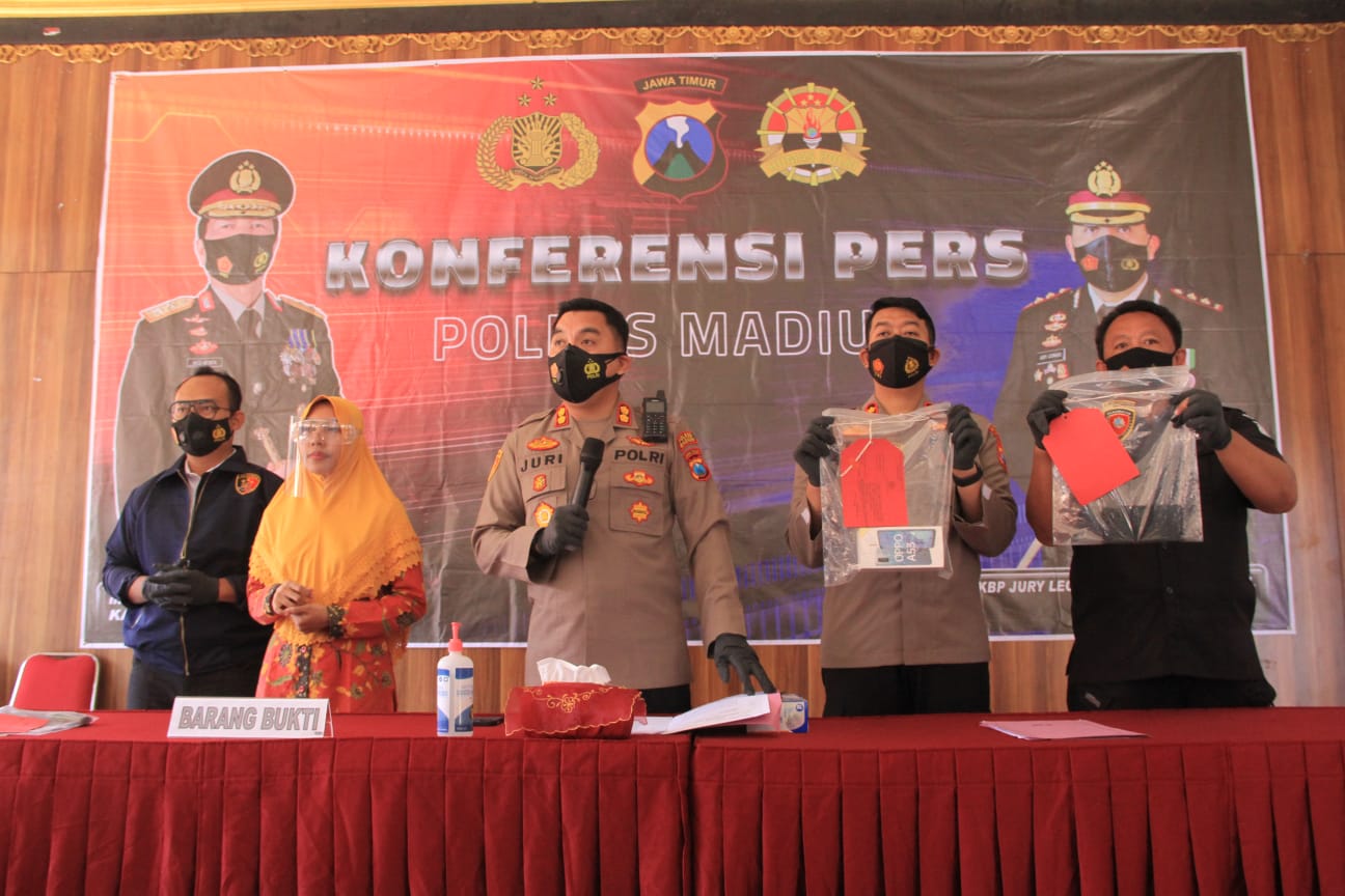 Pers rilis oleh polres Madiun