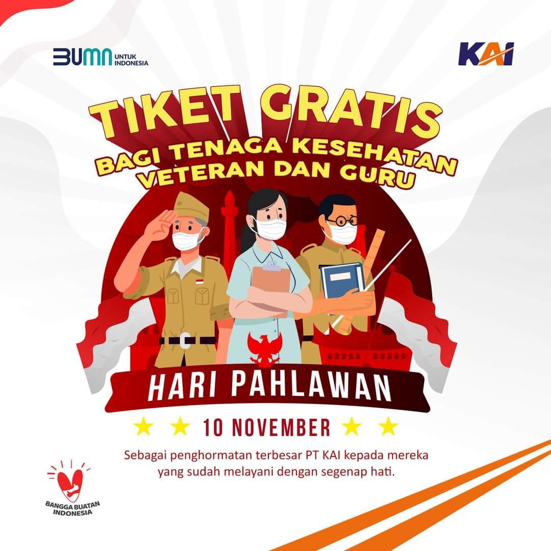 Tiket gratis KAI
