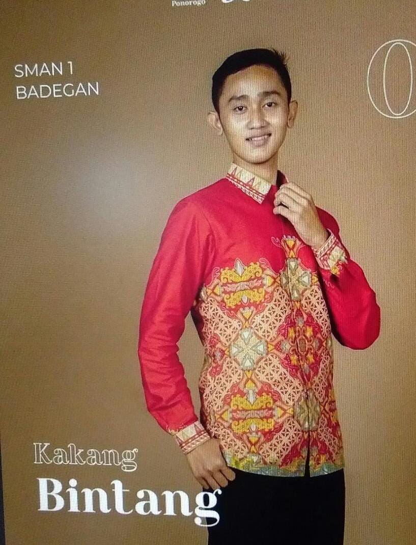 Muhammad Bintang Mahardika kelas XII MIPA 1 sebagai Kakang Wakil 3 Tahun 2021 