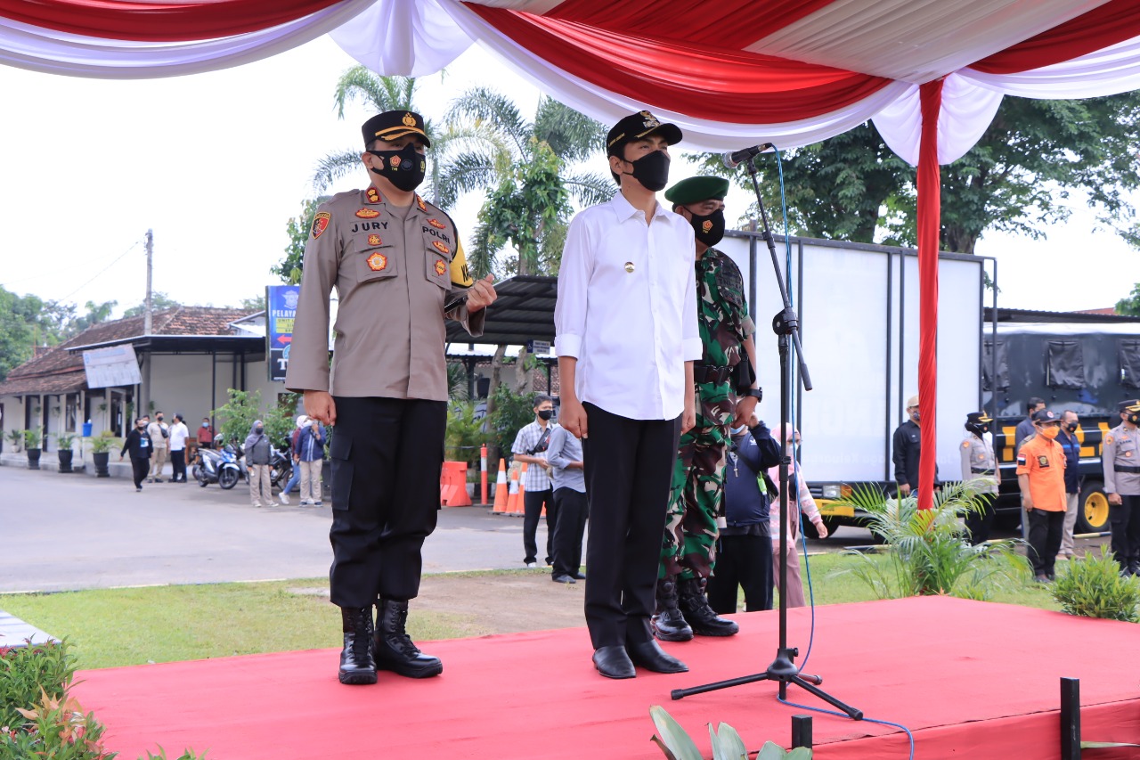 Apel pengmanan Pilkades oleh Kapolres Madiun 