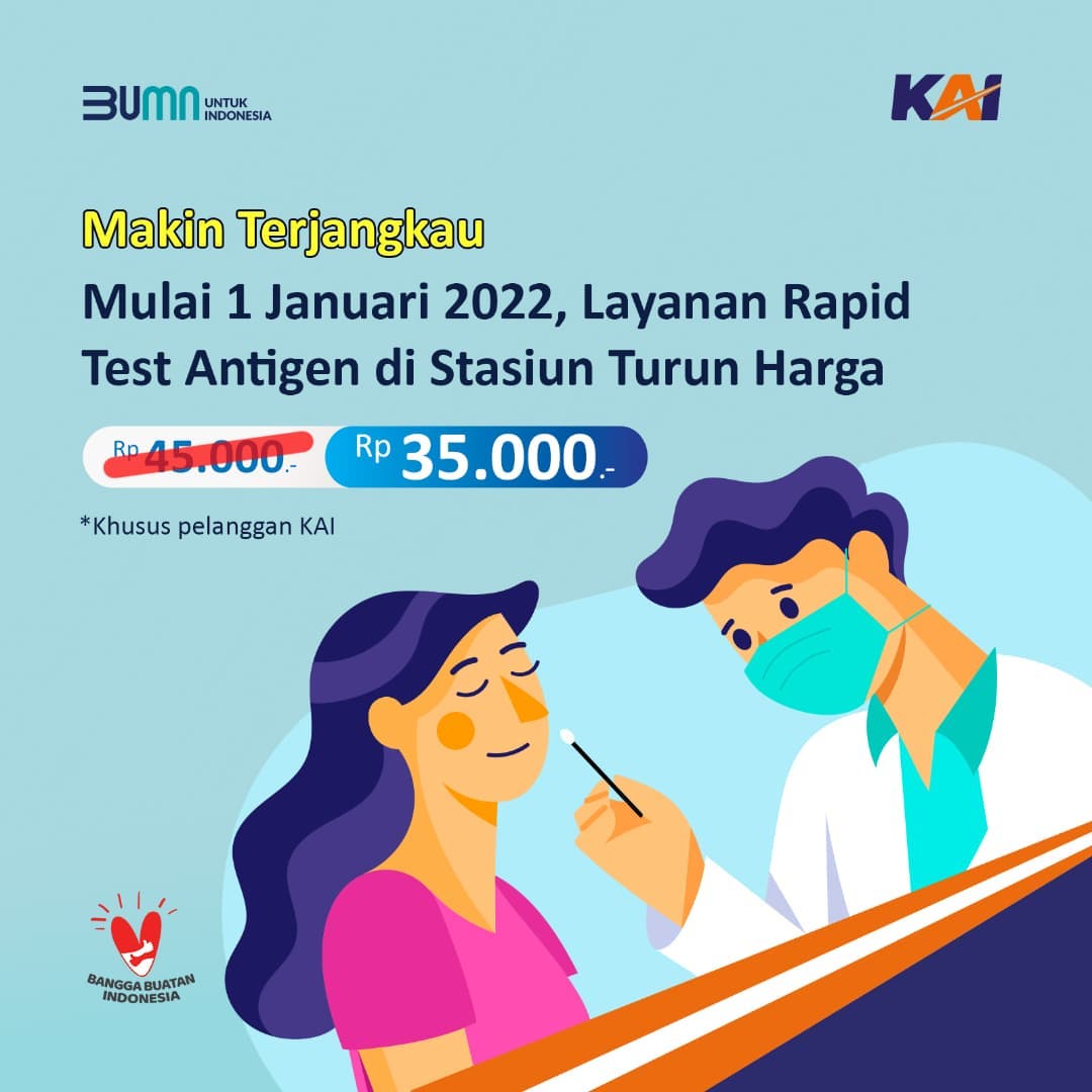 Pengumuman dari stasiun kereta api Madiun