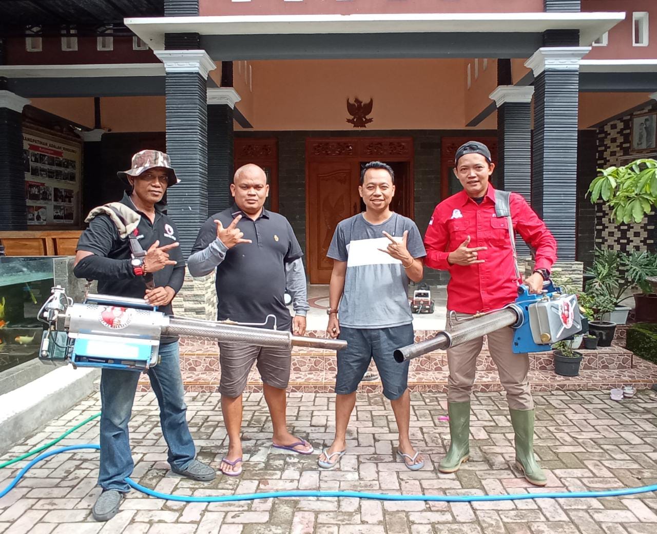 Eko Mulyadi Lurah Karangpatihan Balong bersama BMI DPC Ponorogo